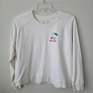 KERRI ROSENTHAL | Scout Mon Cheri Sweatshirt Cream Sz XL